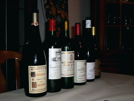 Grand Vin de l'Altenberg, Marcel Deiss, Grand Cru Altenberg, Câteau Léoville Las Cases, 2ème Cru Classé de Saint-Julien, Grand Cru Classé de Saint-Julien, Léoville Las Cases 1983, Saint-Julien, Château Pichon-Longueville Comtesse de Lalande, 2ème Cru Classé de Pauillac, Grand Cru Classé de Pauillac, Pichon Lalande 1983, Pauillac, Chapelle-Chambertin Grand Cru, Domaine Trapet, Riesling Grand Cru Rosacker 